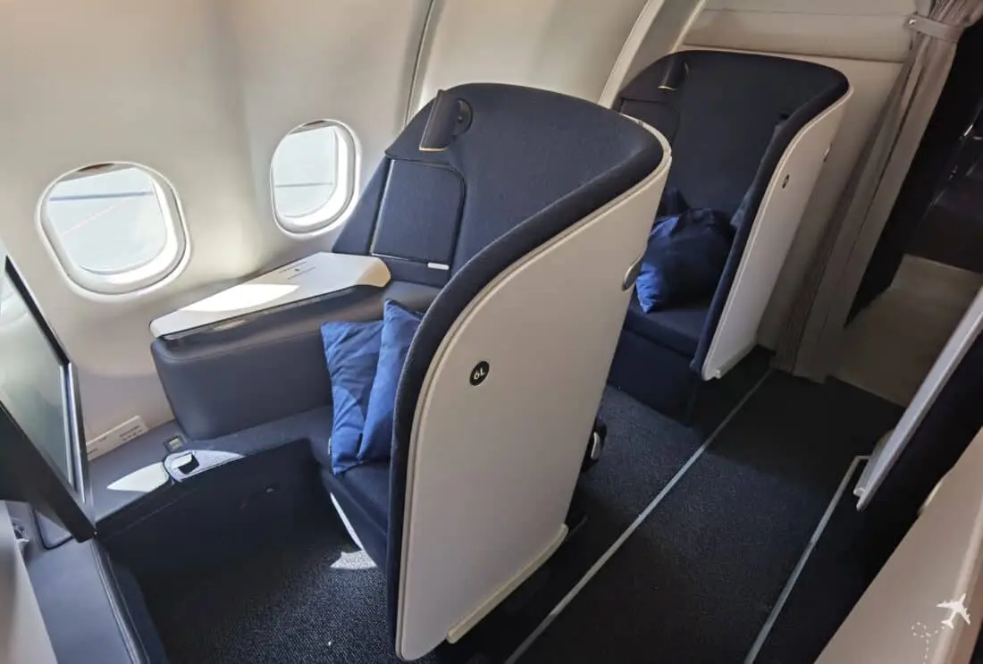 Finnair Business Class HEL JFK Fenstersitz Weitwinkel