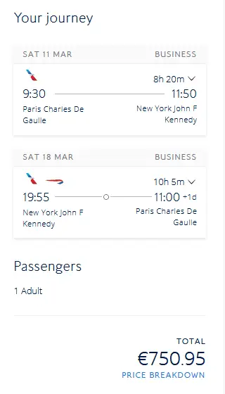 BA CDG JFK C 750