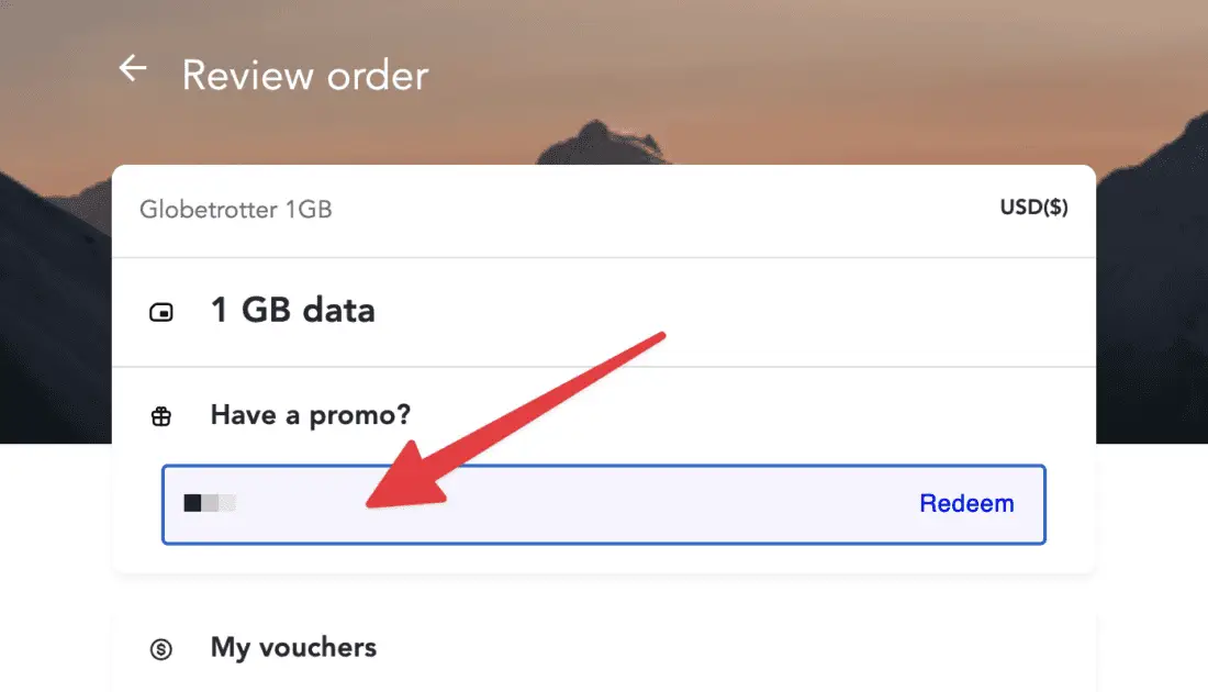 Jetpac coupon field