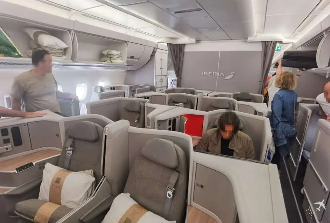 neue Iberia Business Class A350 Kabine