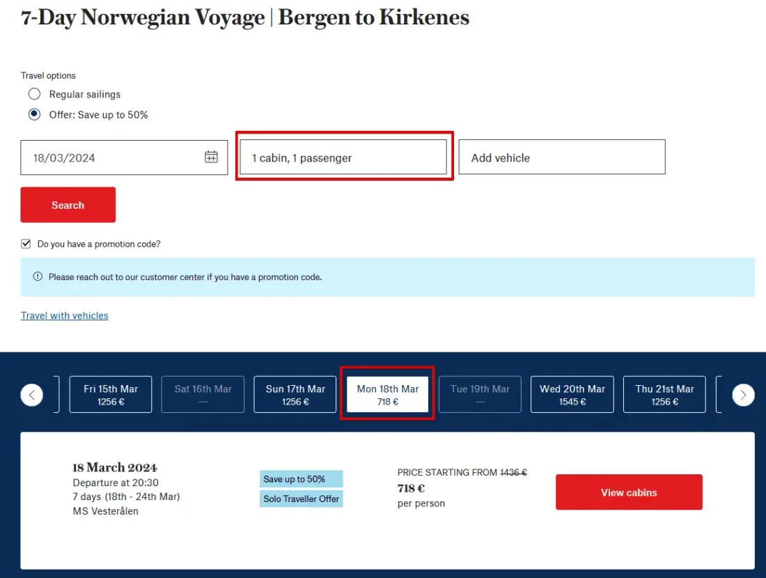 Hurtigruten Bergen Kirkenes 1 PAXb