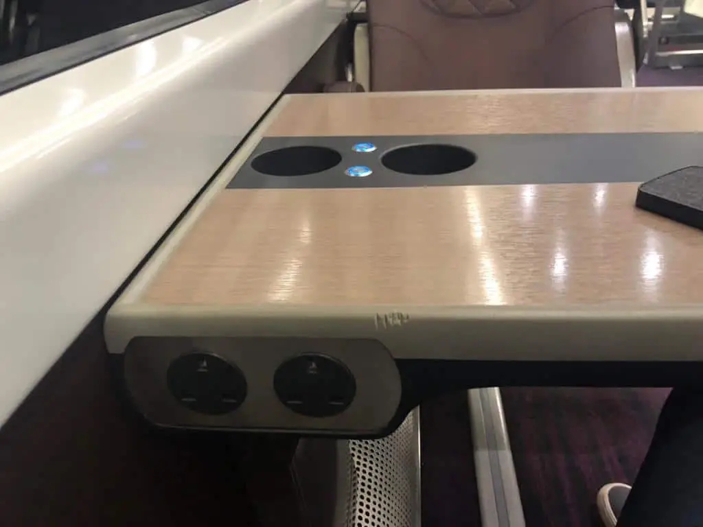Heathrow Express Steckdosen