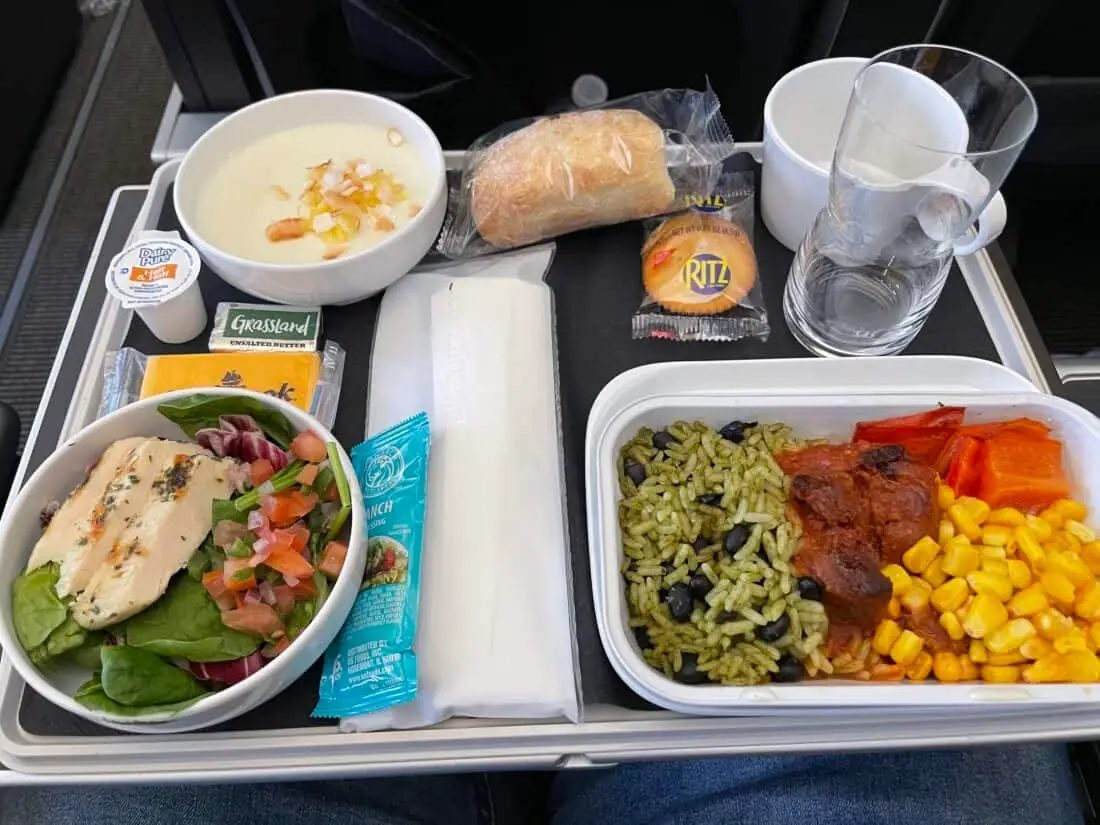 SAS Premium Economy LAX CPH Review Hauptspeise 1