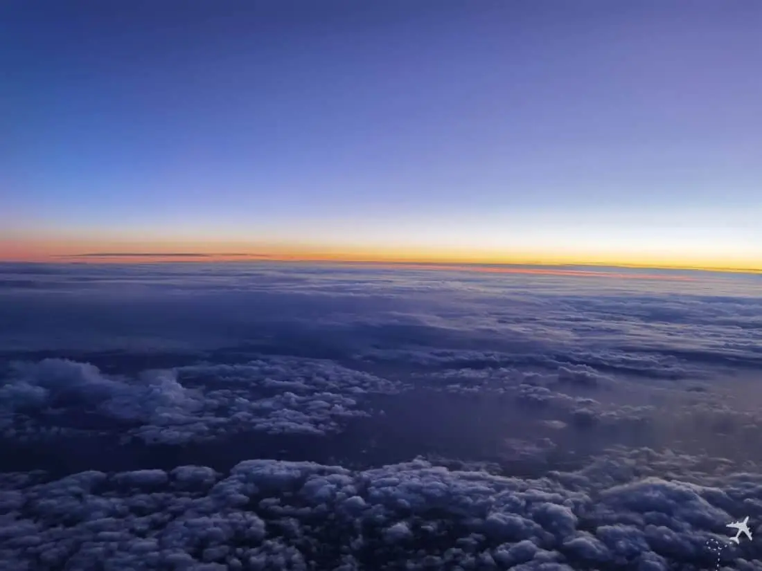 Jeblue Business A321LR Sonnenuntergang