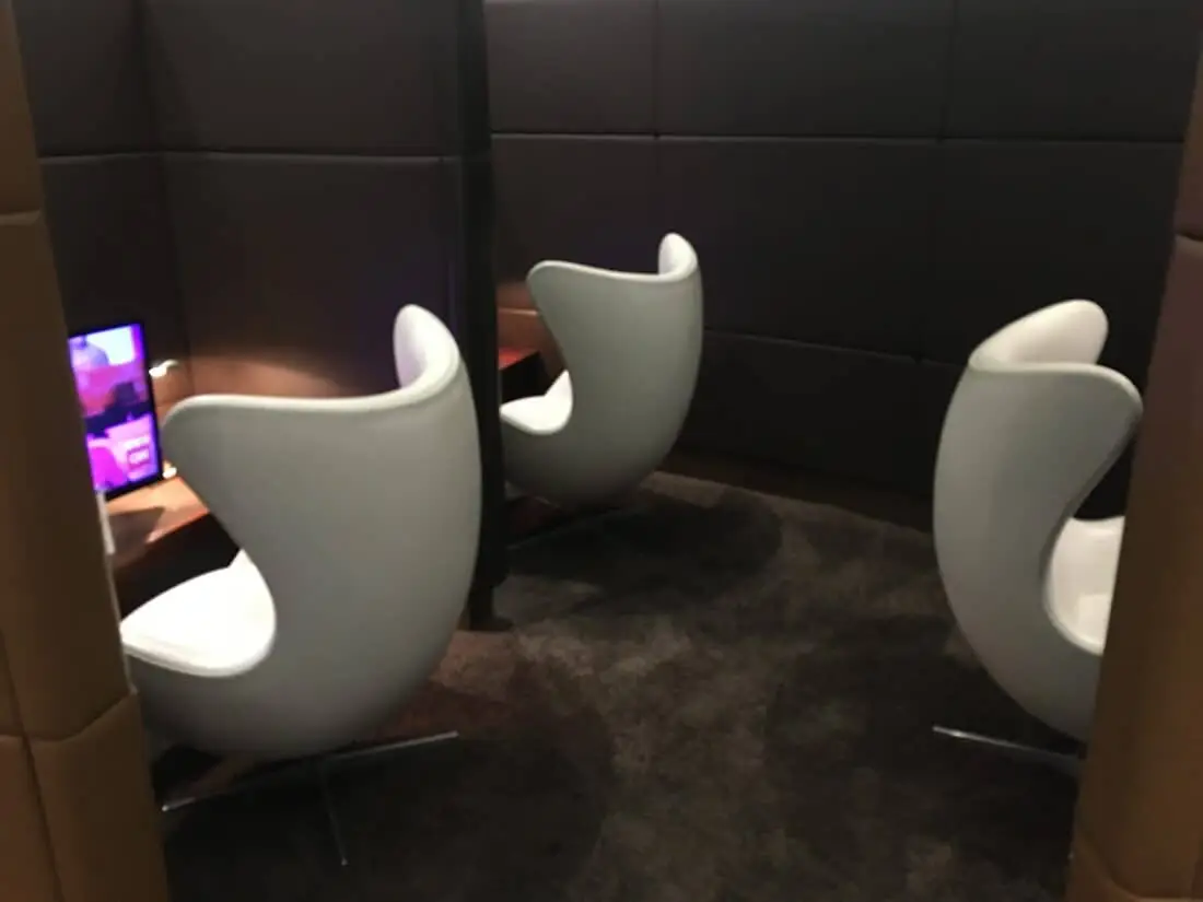 Etihad Business Lounge Seating