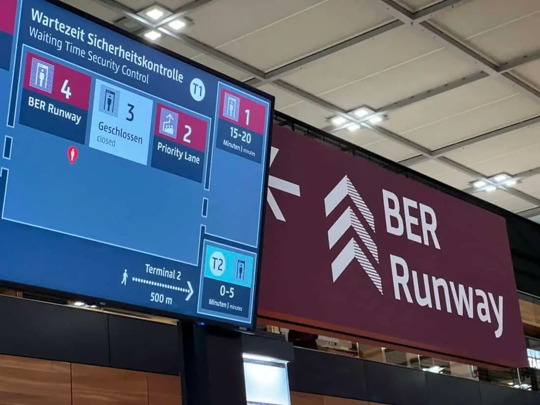 BER Runway Wartezeit