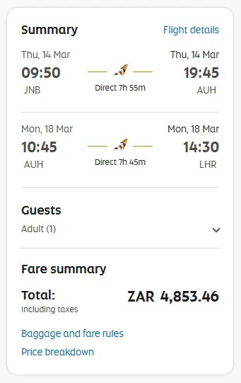 EY JNB AUH LHR 4853
