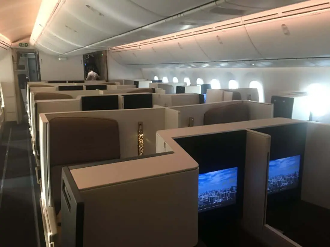 Etihad 787 Business Kabine 2