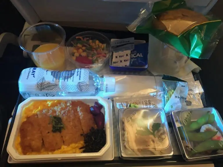 ANA Economy Bewertung Hauptmahlzeit