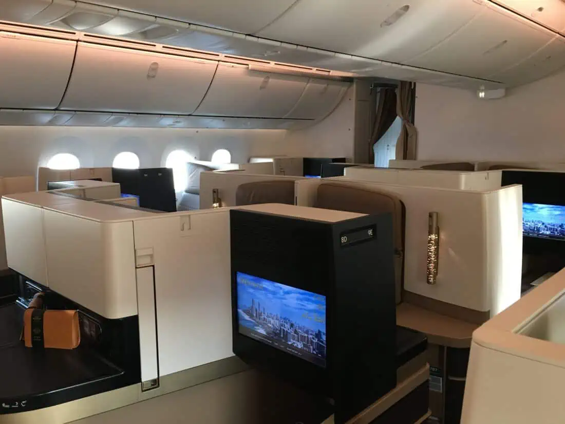 Etihad 787 Business Class