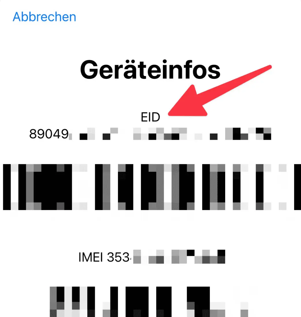 iPhone EID