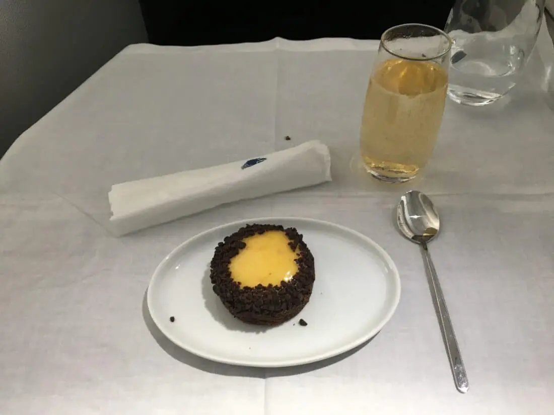 AeroMexico Business Class 789 Nachtisch