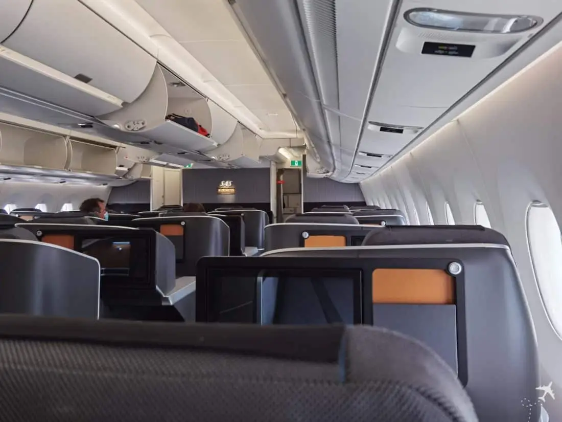 SAS Business Class LAX CPH Kabine