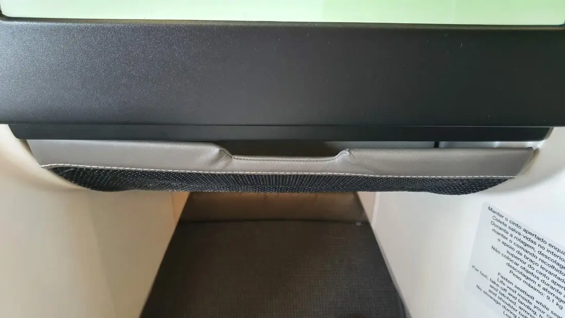 Tap business storage under screen