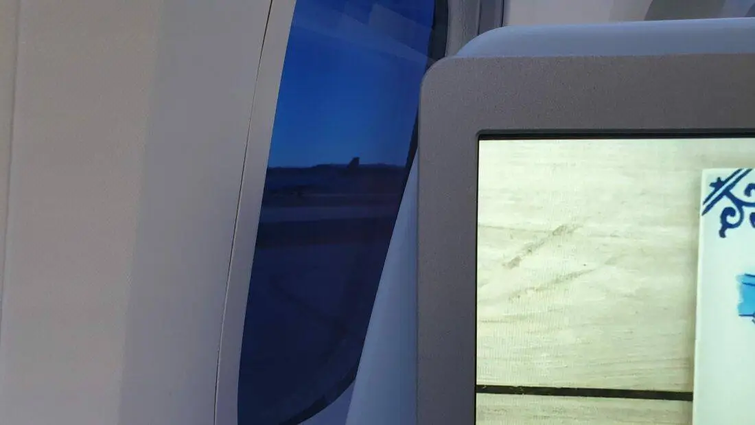 KLM blaues fenster