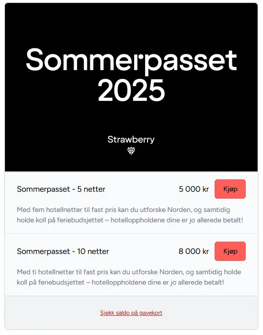 Sommerpasset 2025 Strawberry