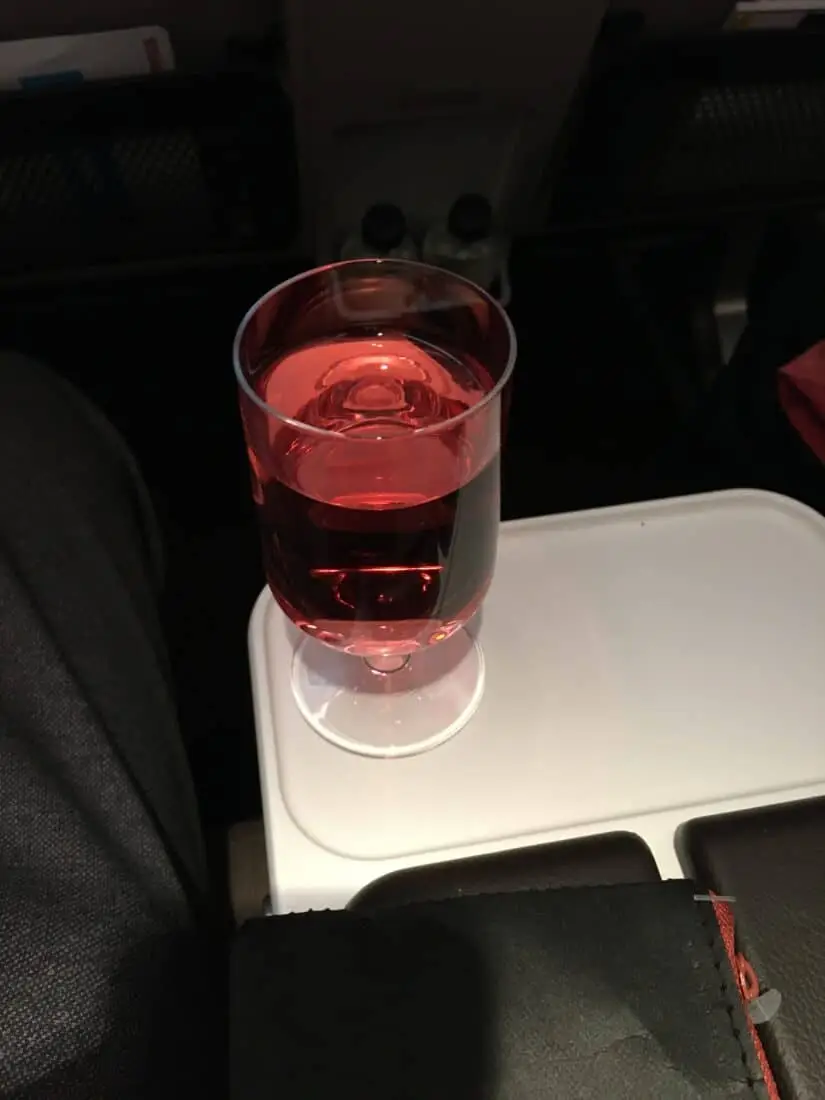 Swiss Premium Economy Predeparture Drink