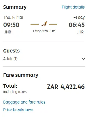 EY JNB LHR 4422