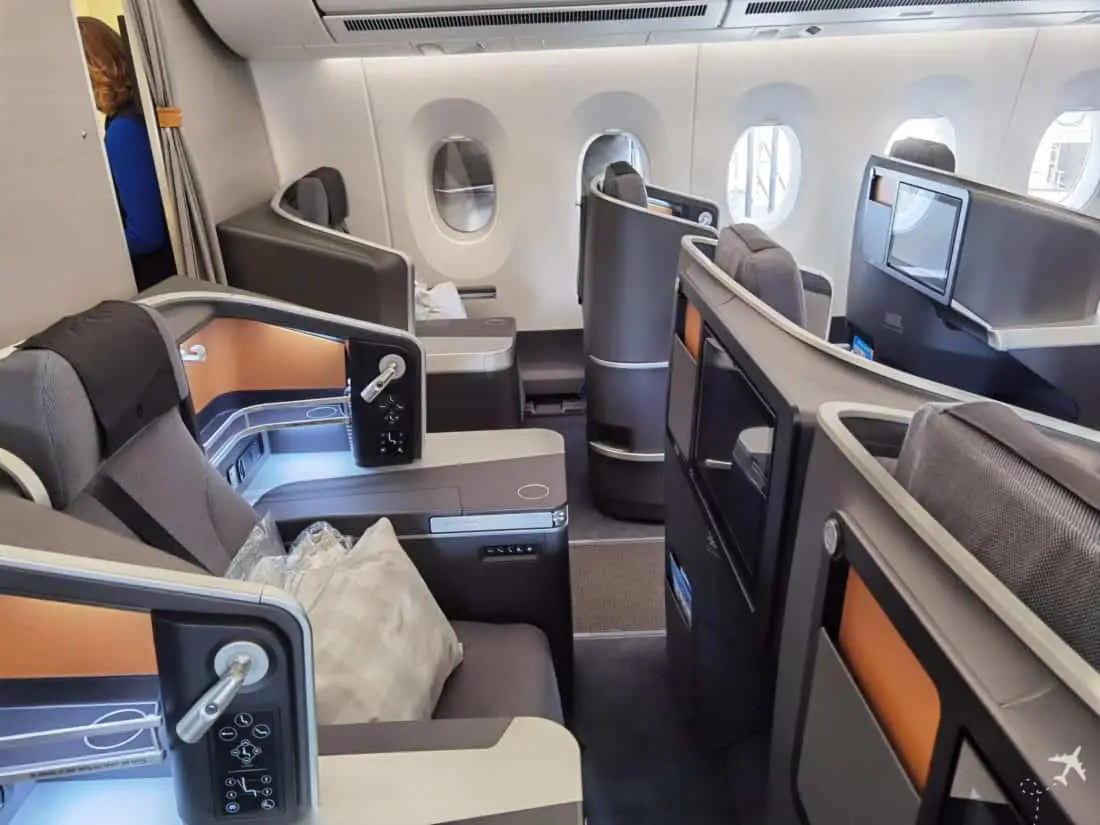 SAS Business Class LAX CPH Sitze Mitte