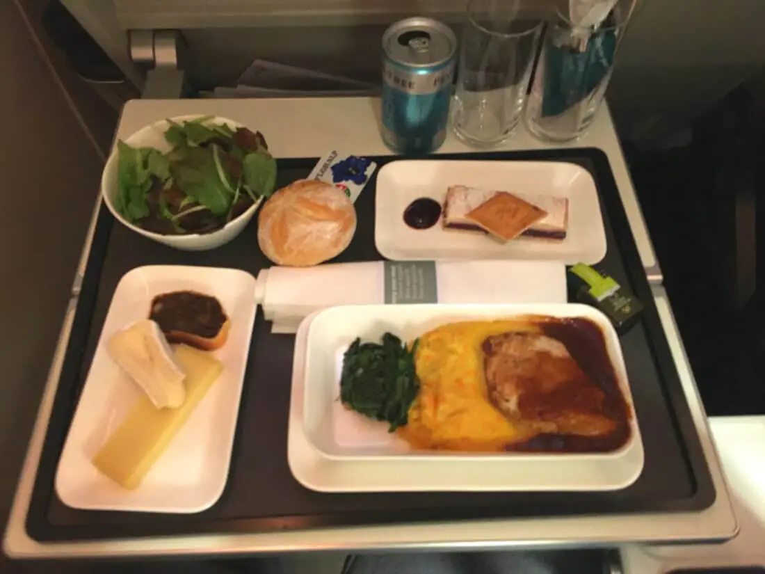 Swiss Premium Economy Dinner