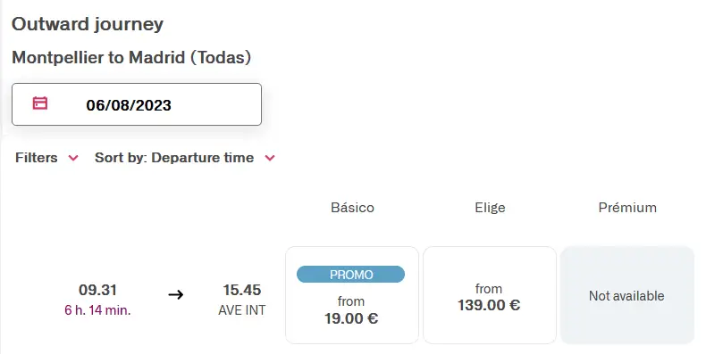 renfe montpellier madrid