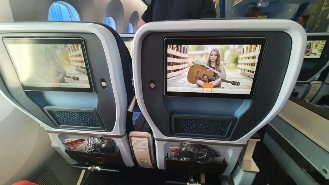 klm premium sitz von hinten