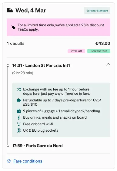 Eurostar London Paris 43