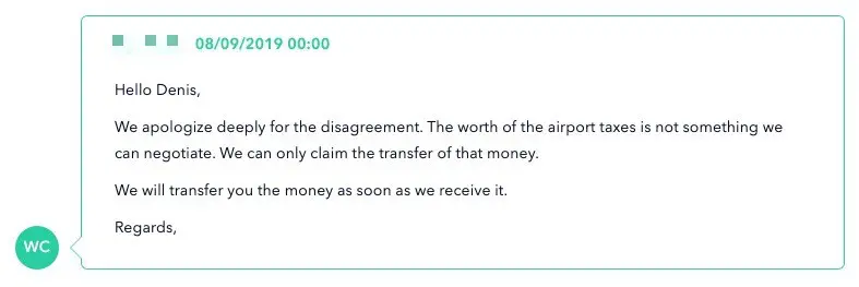 weclaim answer taxes fees new