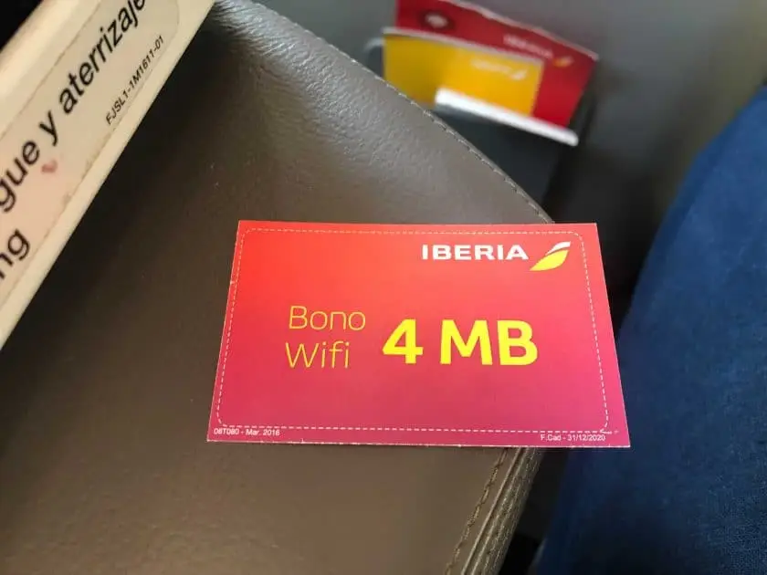 Iberia Business Class WLAN
