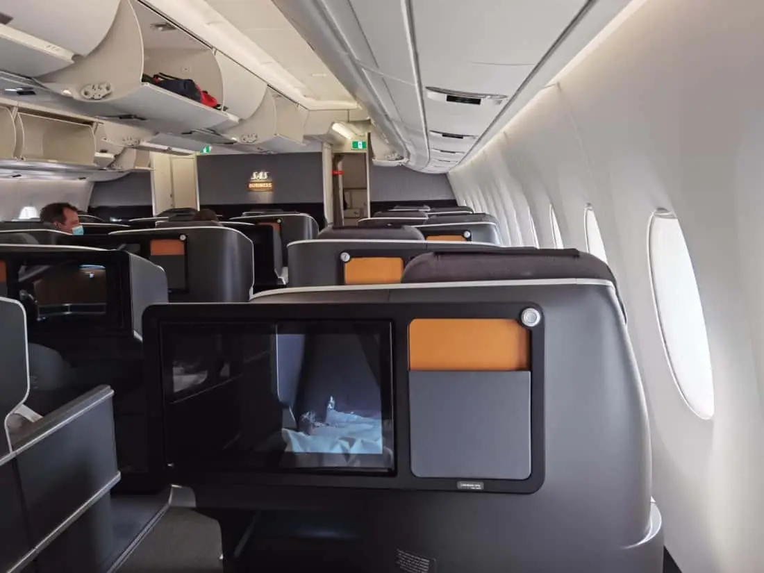SAS Business Class LAX CPH Sitzeanordnung