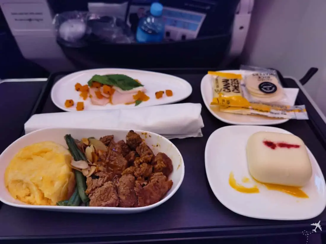 Air NZ Prem Eco AKL ORD Dinner
