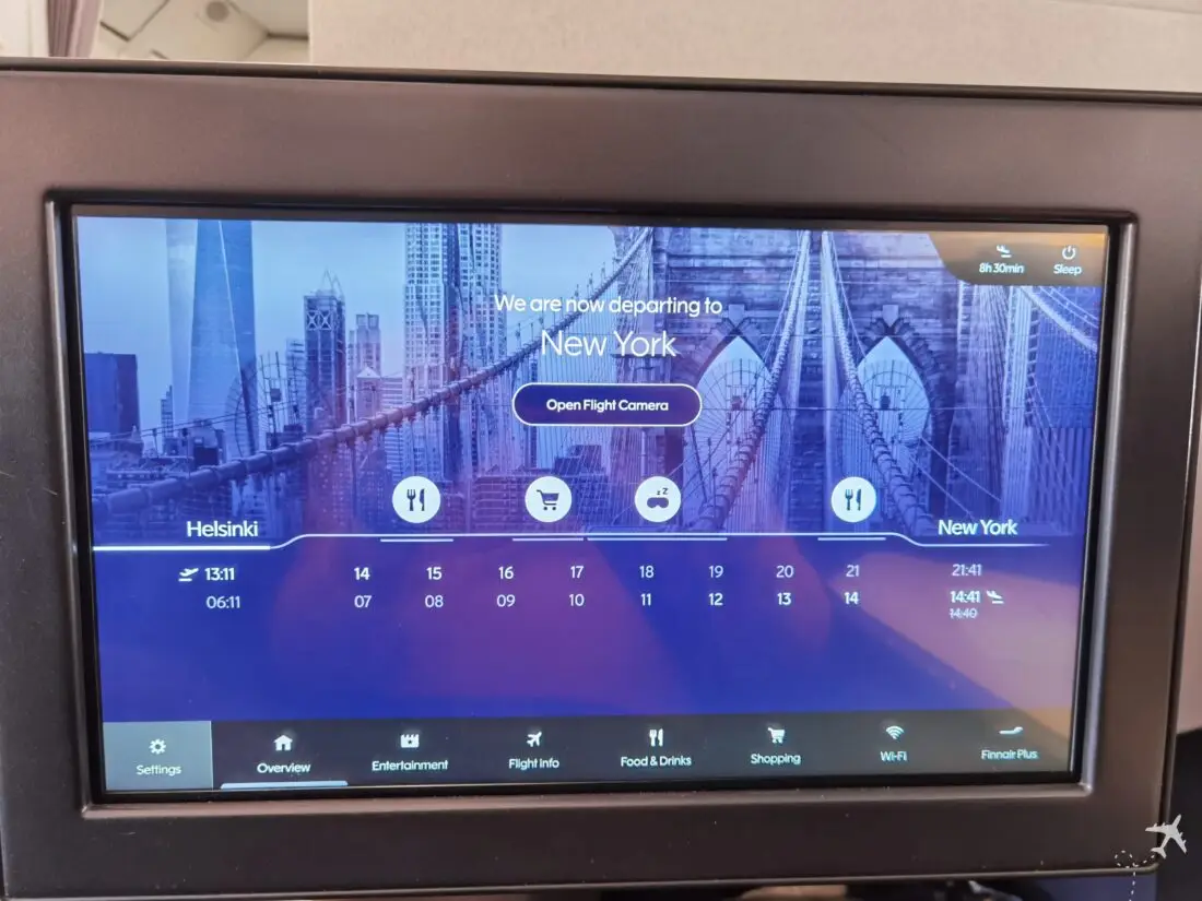 Finnair Business Class HEL JFK Flug Ablauf