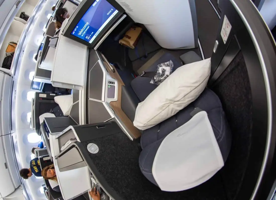 British Airways Club Suite Seat top