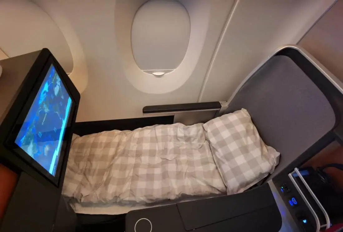 SAS Business Class LAX CPH Bett3