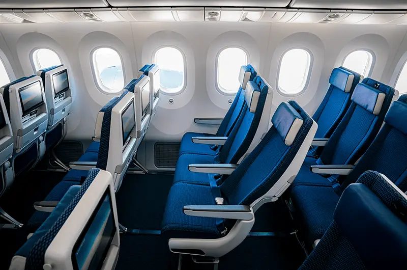 air premia economy sideways