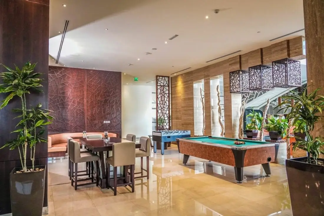 vintage grand hotel billiard