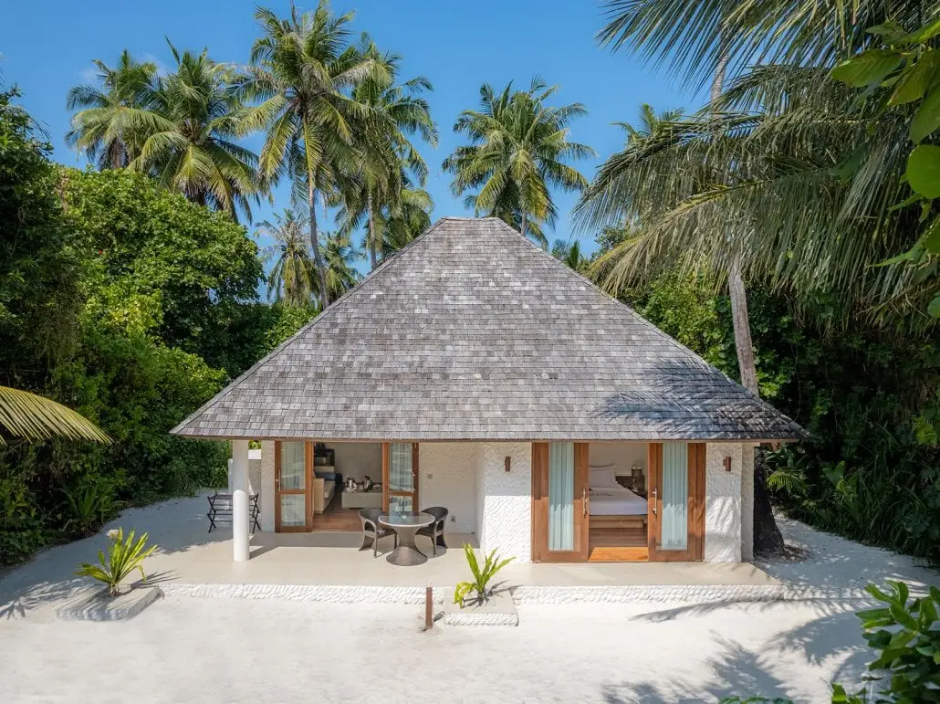 Hideaway Resort Maldives Sunset Beach Villa outside