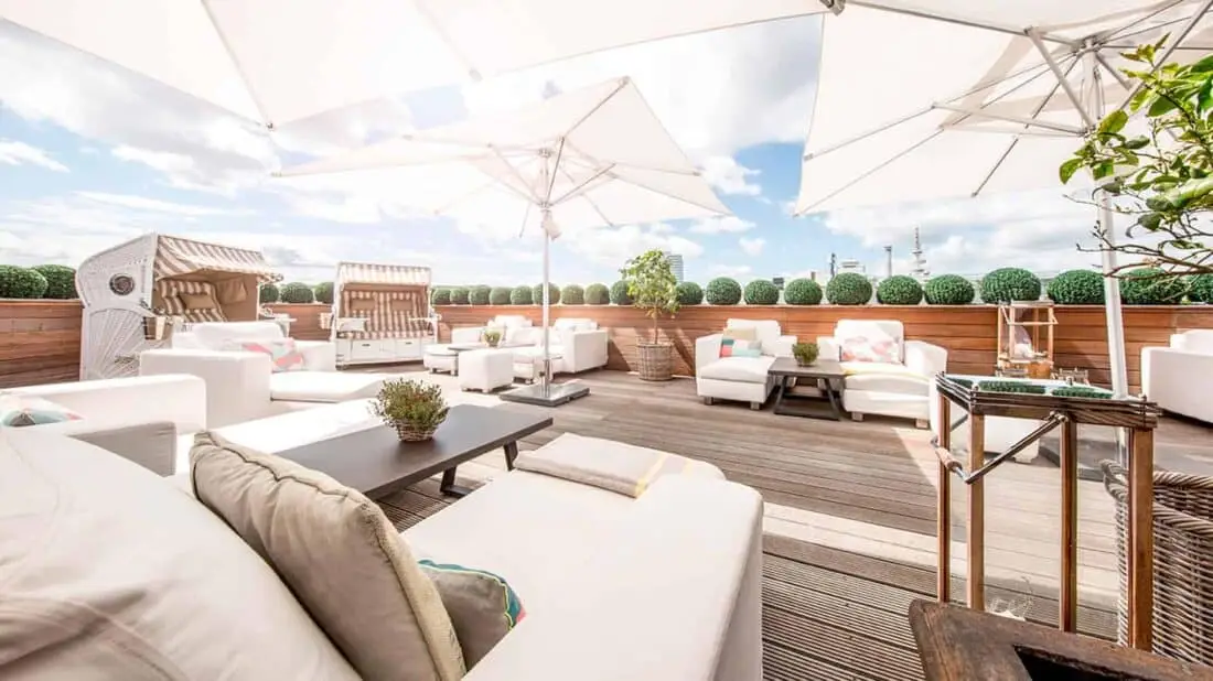 Vier Jahreszeiten Hamburg Dachterrasse