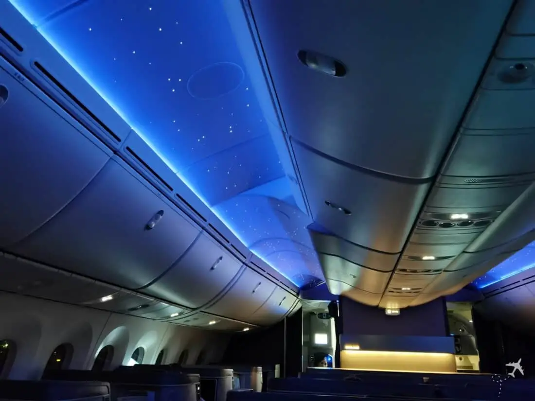 EVA Air Business TPE MUC Sternenhimmel 1